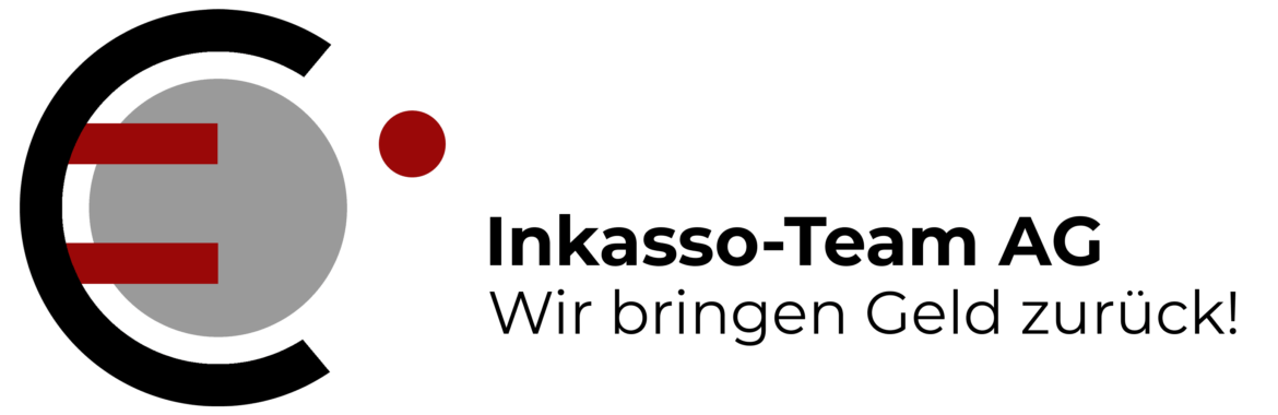 Logo des Inkassounternehmens mit Slogan