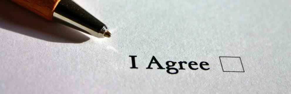 I Agree Feld zum ankreuzen für die Vorraussetzung für erfolgreiches Inkasso